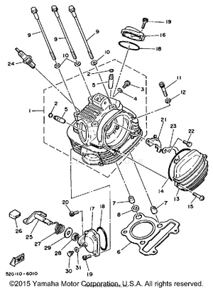 Cylinder Head Schematic