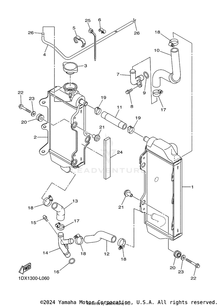 Radiator Hose Schematic