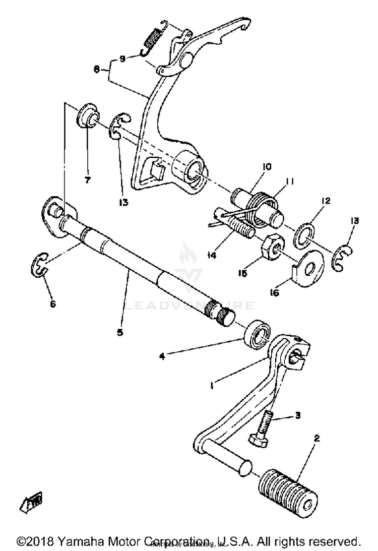 Shift Shaft Schematic
