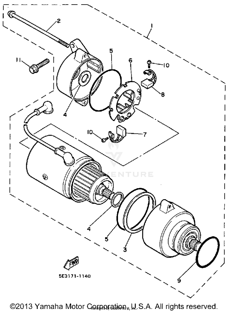 Starting Motor Schematic
