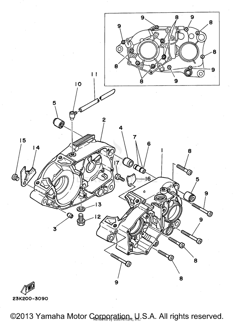 Crankcase Schematic