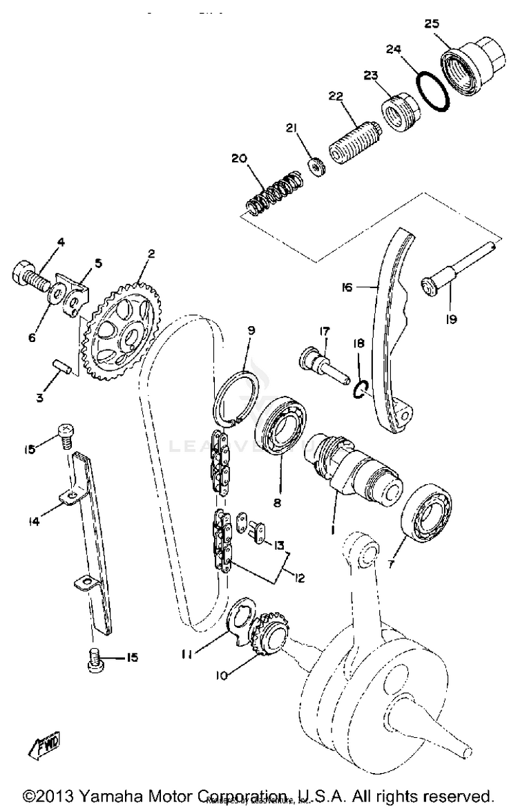 Camshaft - Chain Schematic