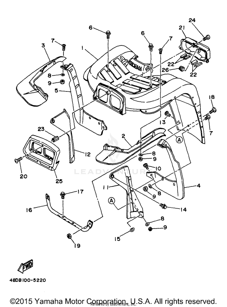 Front Fender Schematic