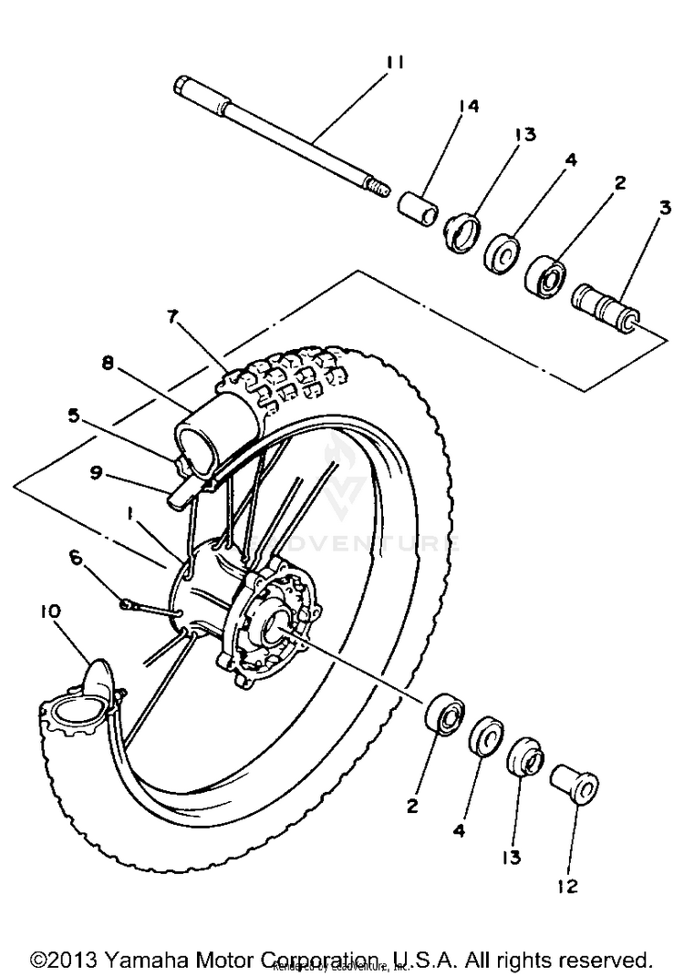 Front Wheel Schematic