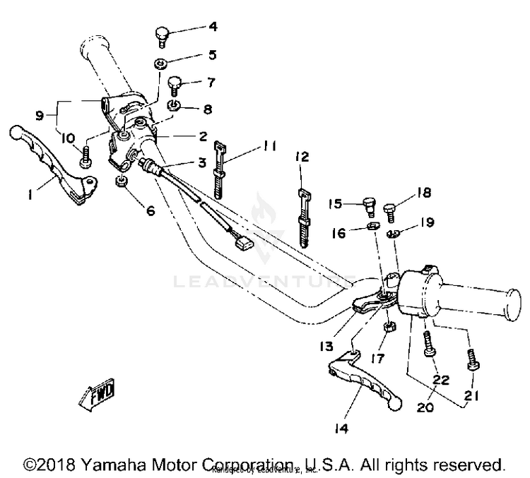 Handle Switch-Lever Schematic