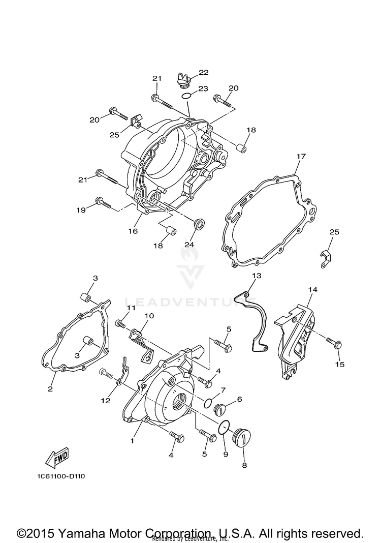Crankcase Cover 1 Schematic
