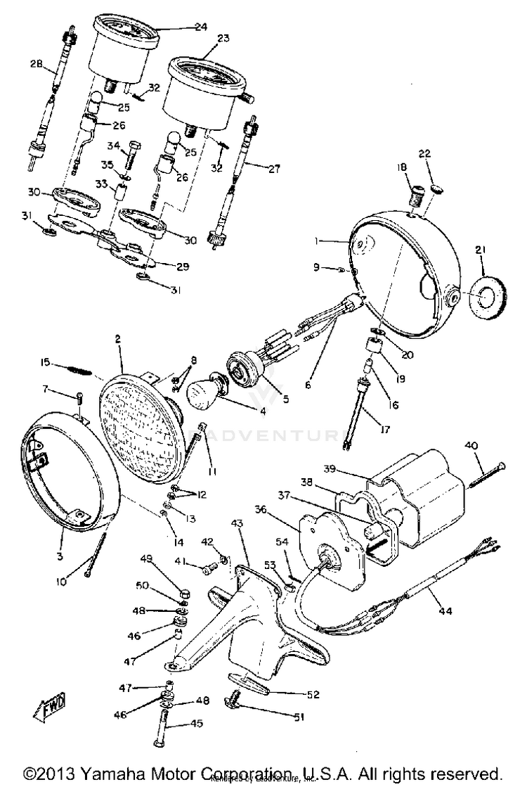 Head Lamp & Tail Lamp Schematic