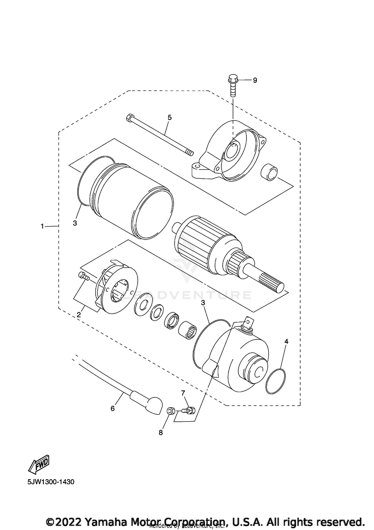 Starting Motor Schematic