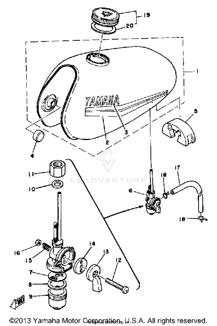Fuel Tank   Dt80h - J - K Schematic