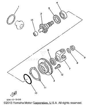Middle Drive Gear Schematic