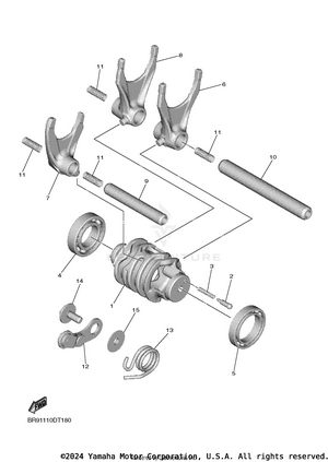 Shift Cam Fork Schematic