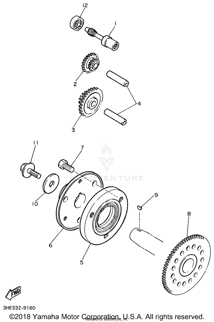 Starter Clutch Schematic