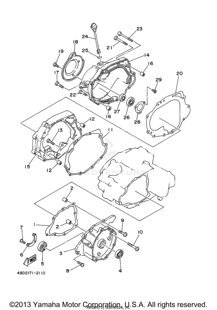 Crankcase Cover 1 Schematic