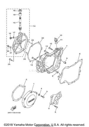 Crankcase Cover 1 Schematic