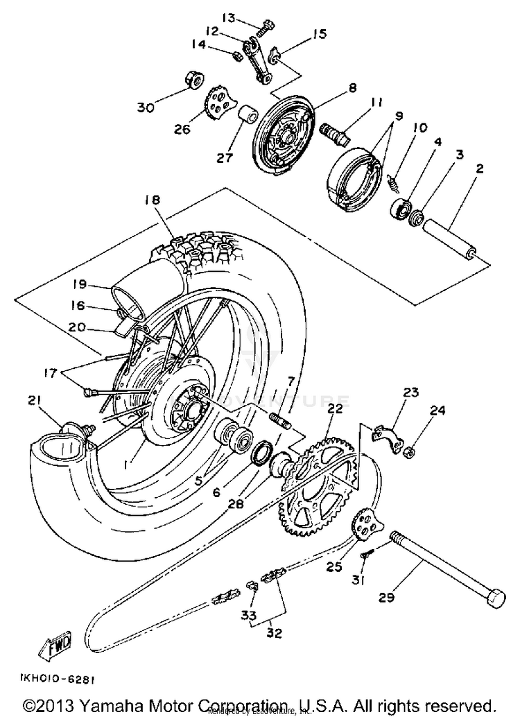Rear Wheel Schematic