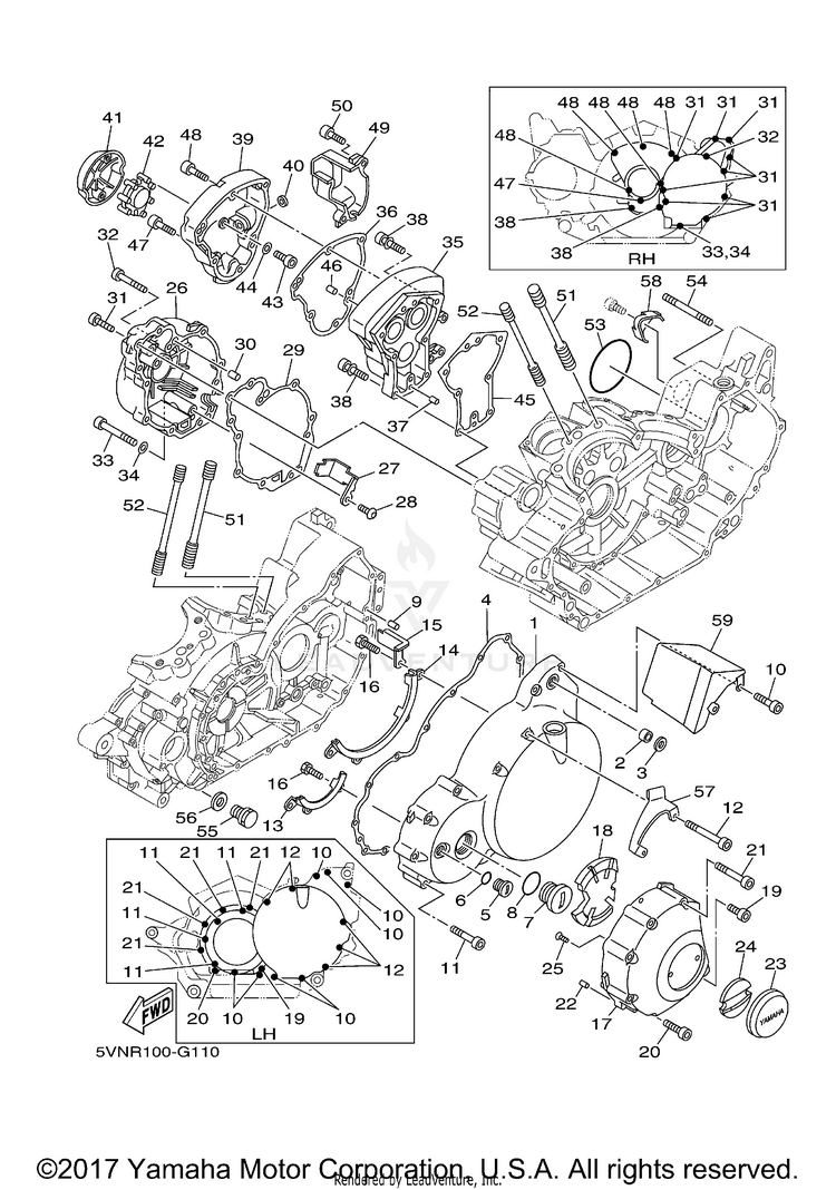Crankcase Cover 1 Schematic