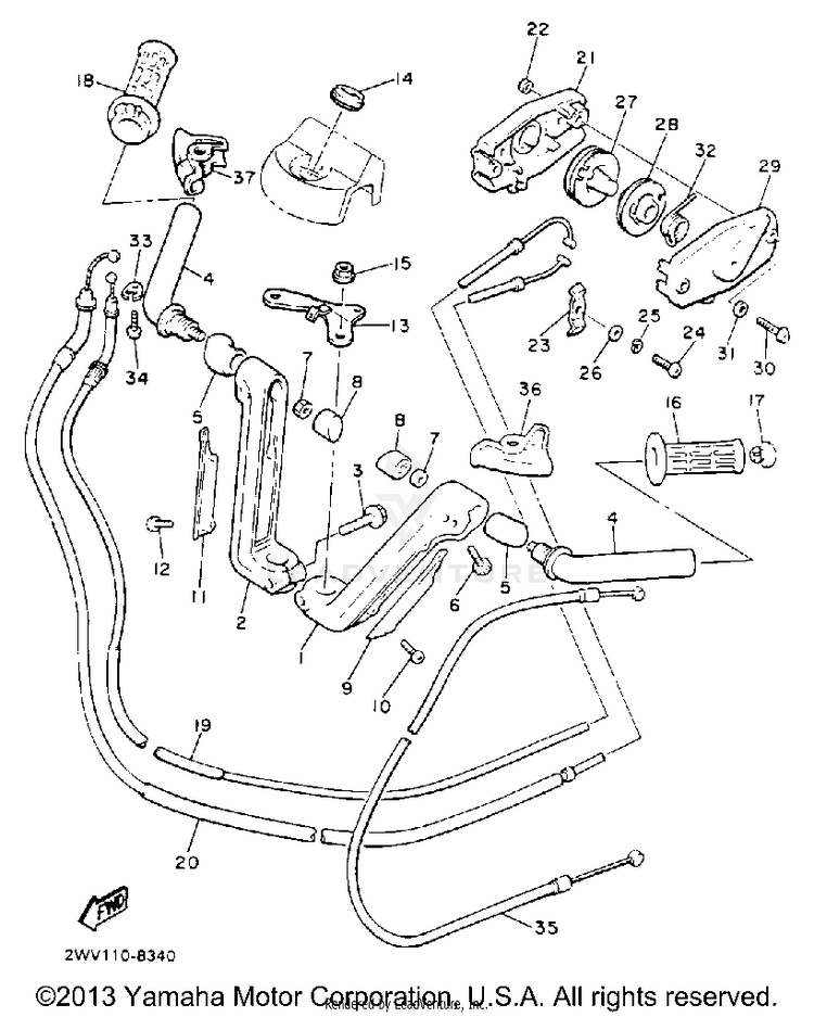 Handlebar Cable Schematic