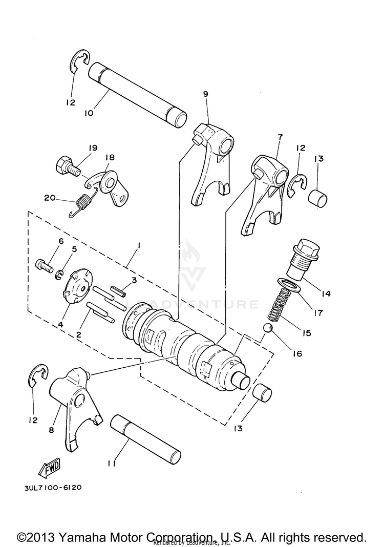 Shift Cam - Fork Schematic