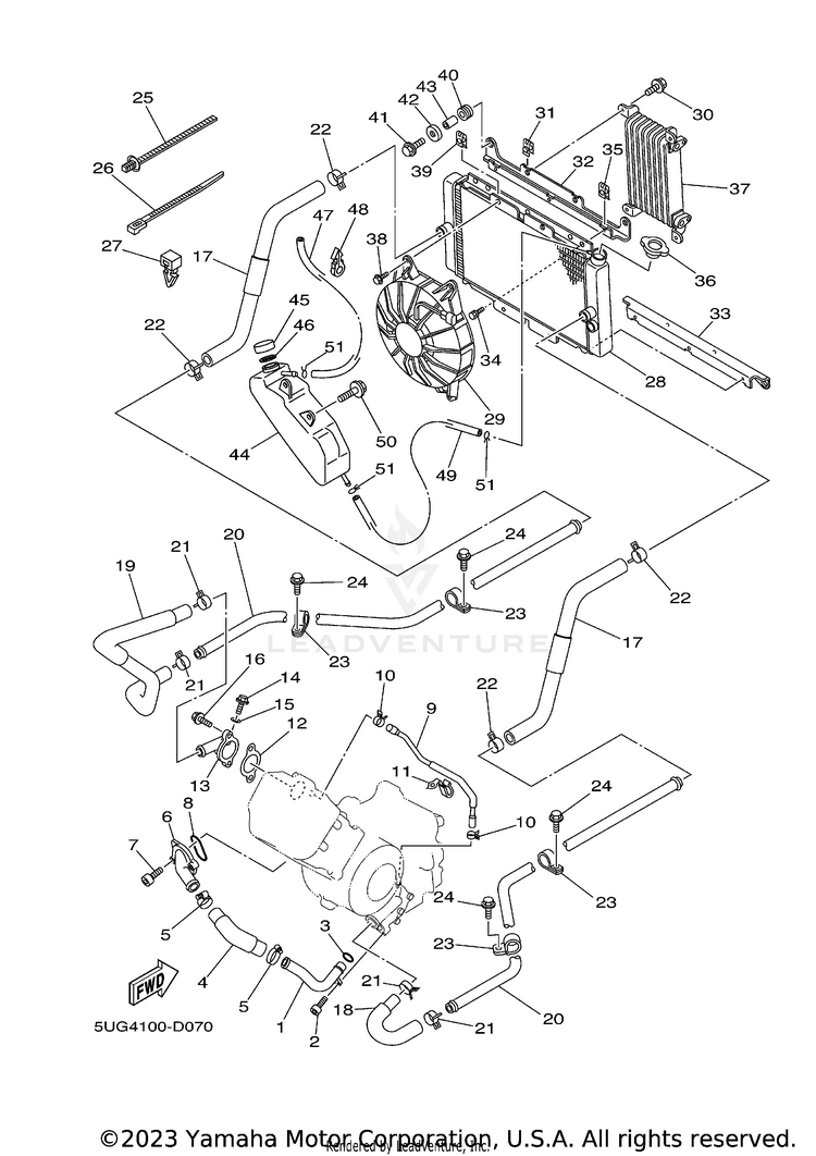 Radiator Hose Schematic