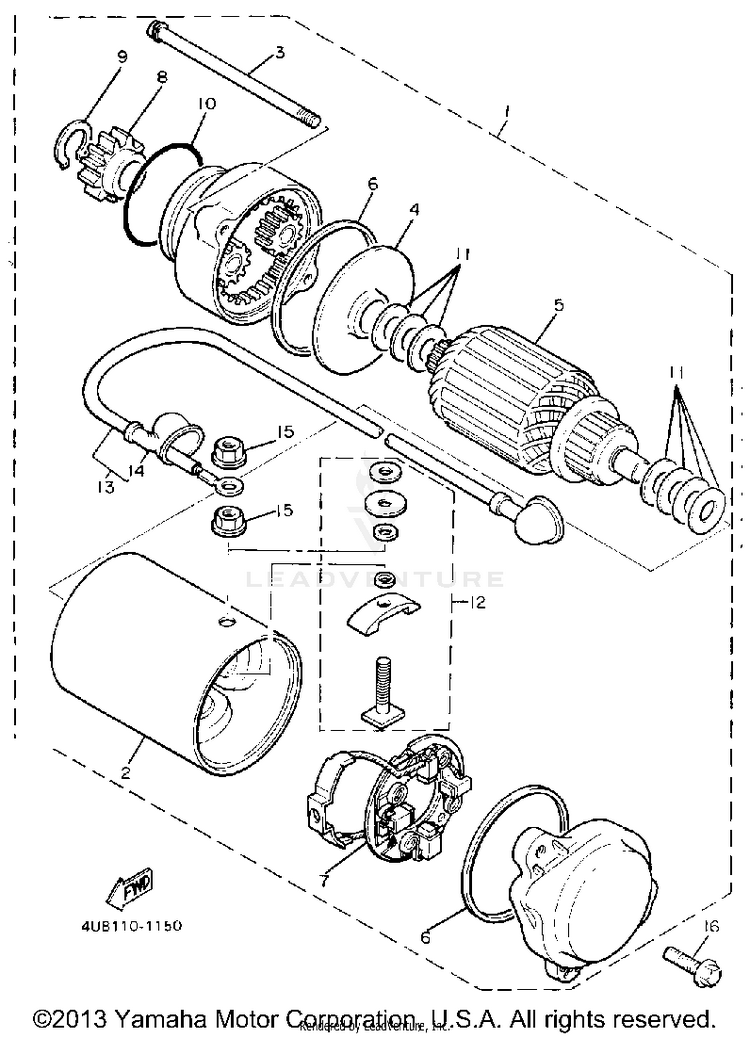 Starting Motor Schematic
