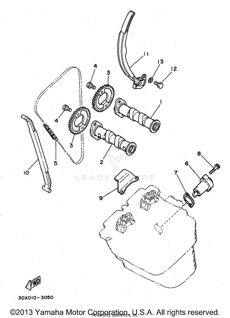 Camshaft Chain Schematic