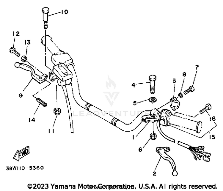 Handle Switch-Lever Schematic