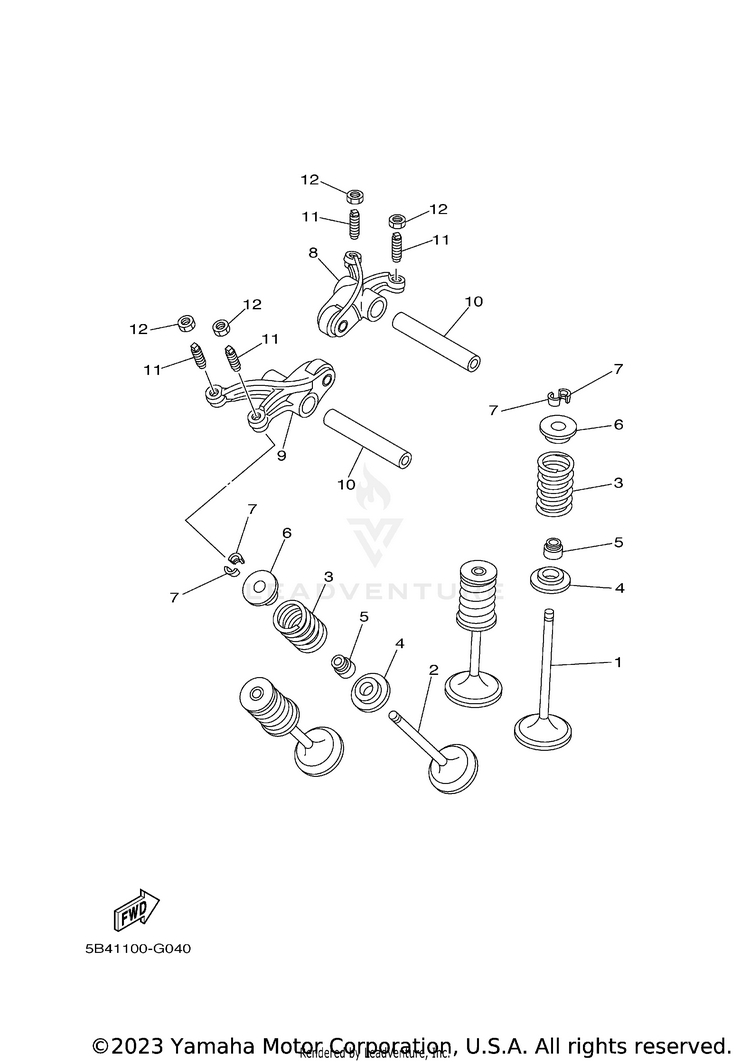 Valve VIKING EPS RANCH - YXM70VPRLC - 2020 Schematic