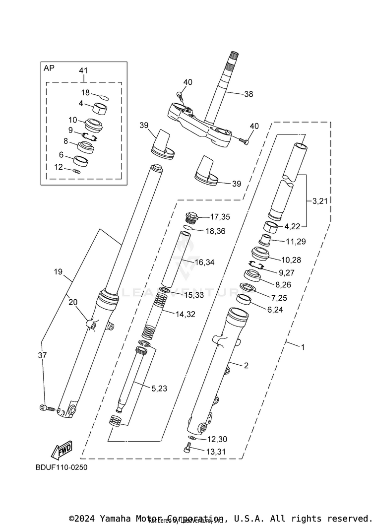 Front Fork Schematic