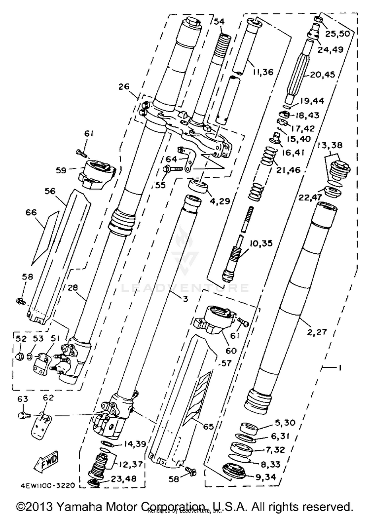 Front Fork Schematic