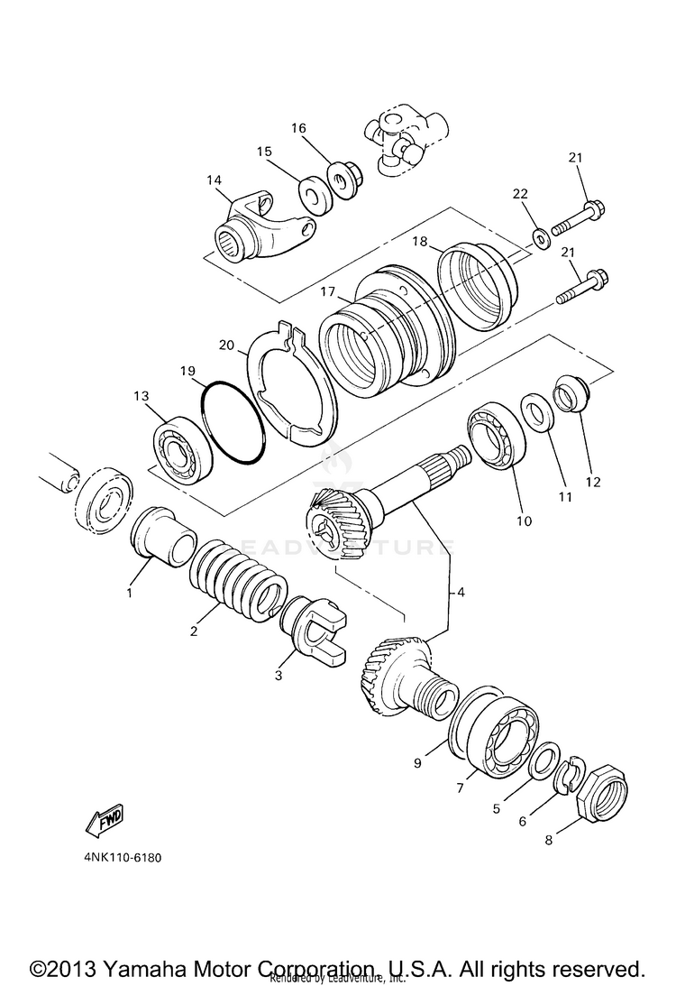 Middle Drive Gear Schematic