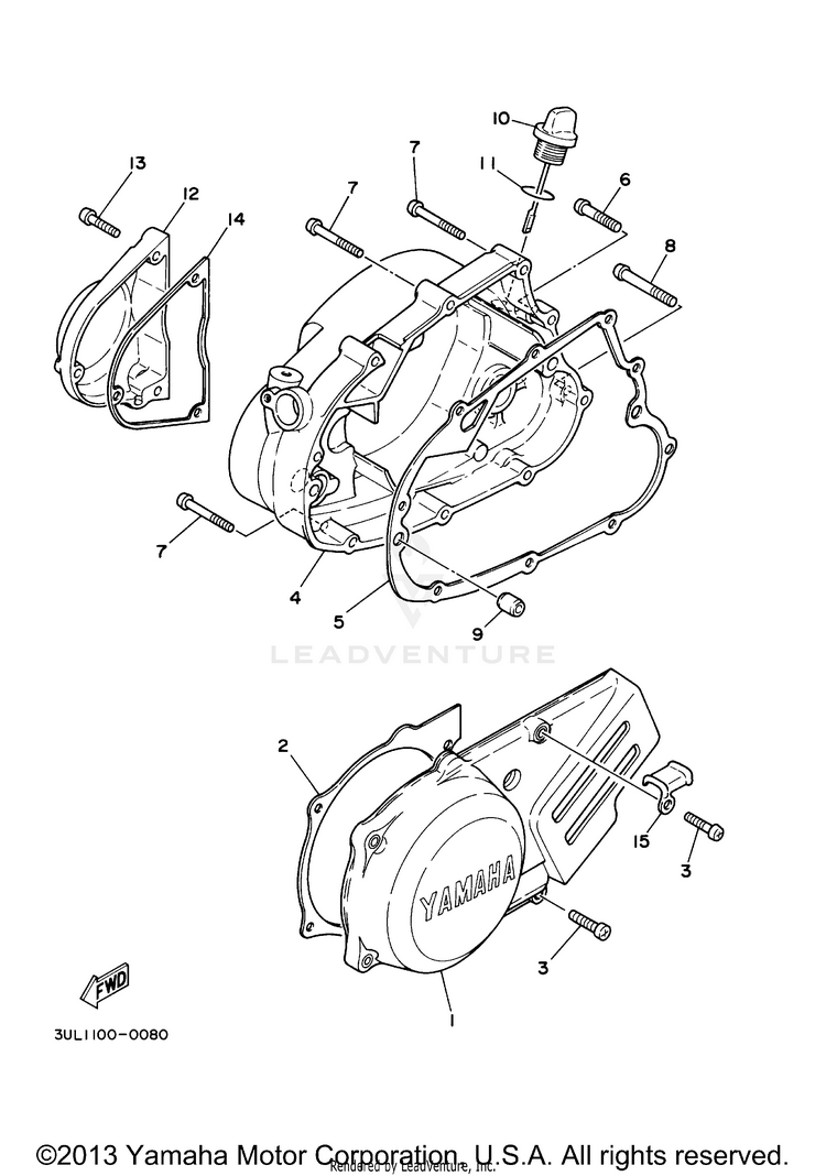 Crankcase Cover 1 Schematic
