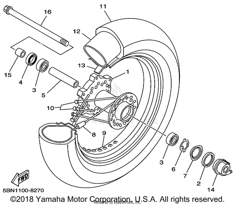 Front Wheel Schematic