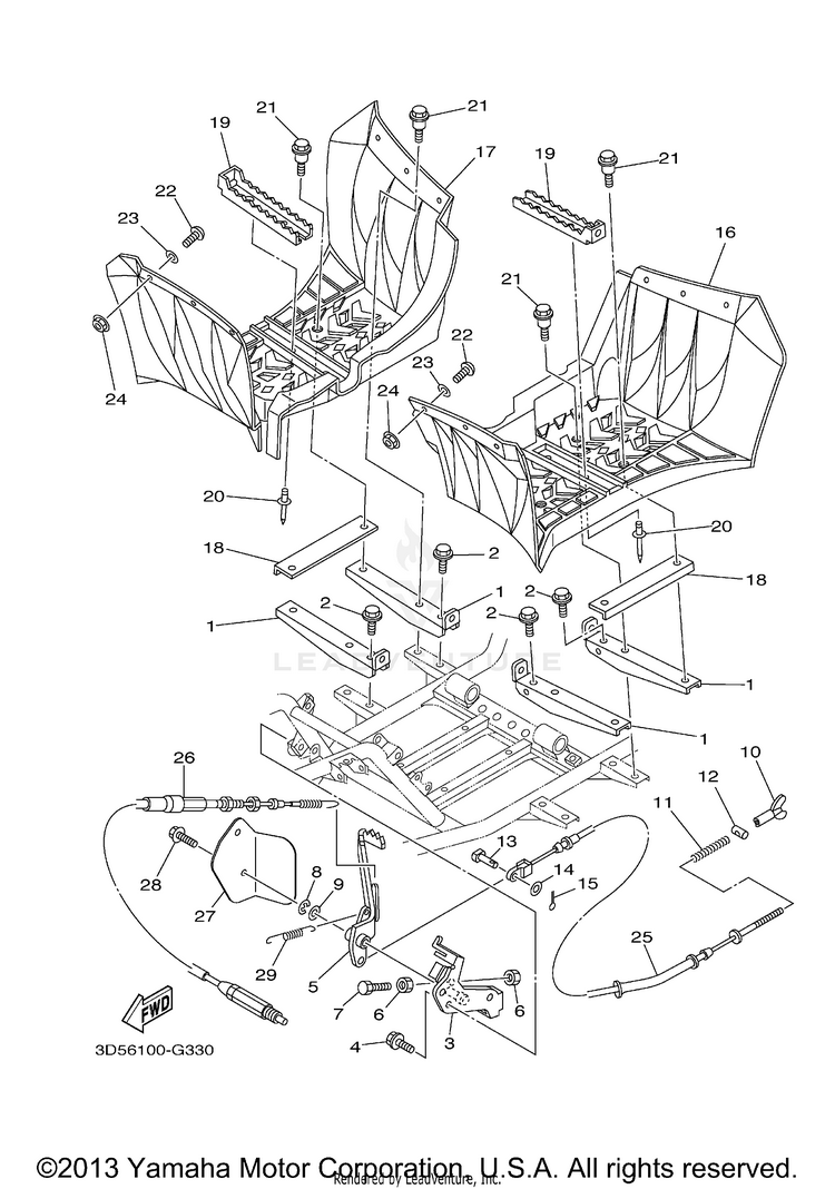 Stand Footrest Schematic