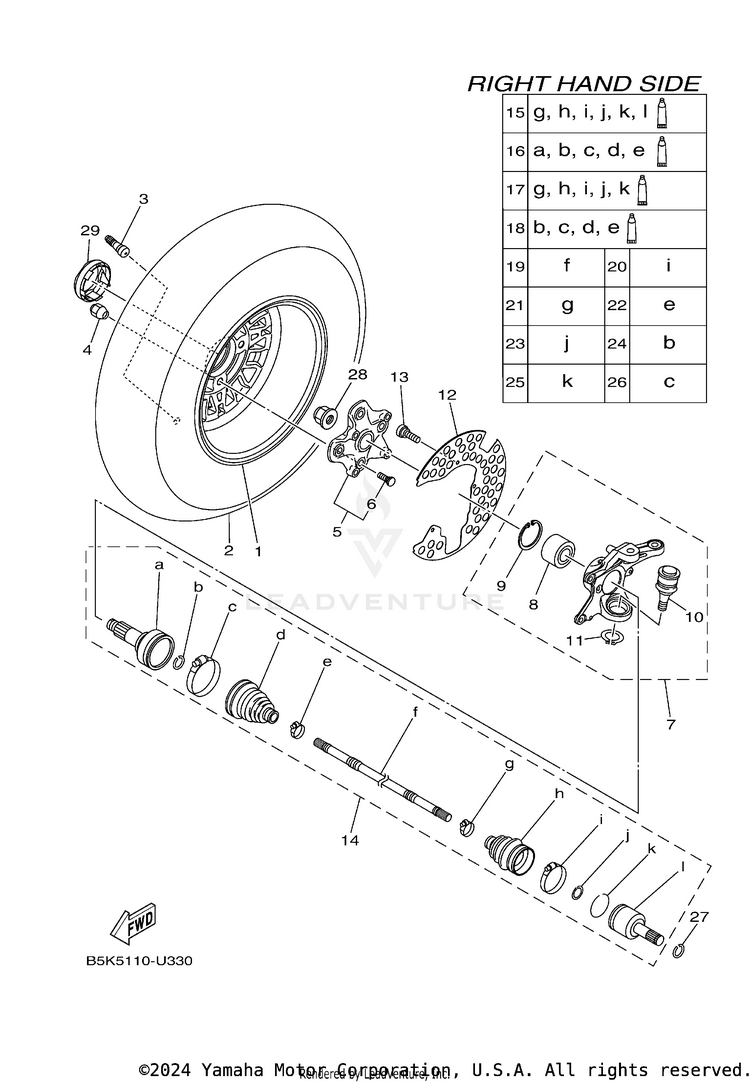 Front Wheel 2 Schematic