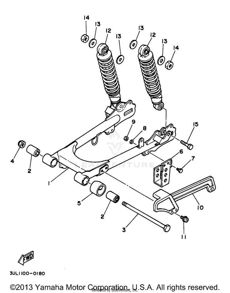 Rear Arm Suspension Schematic