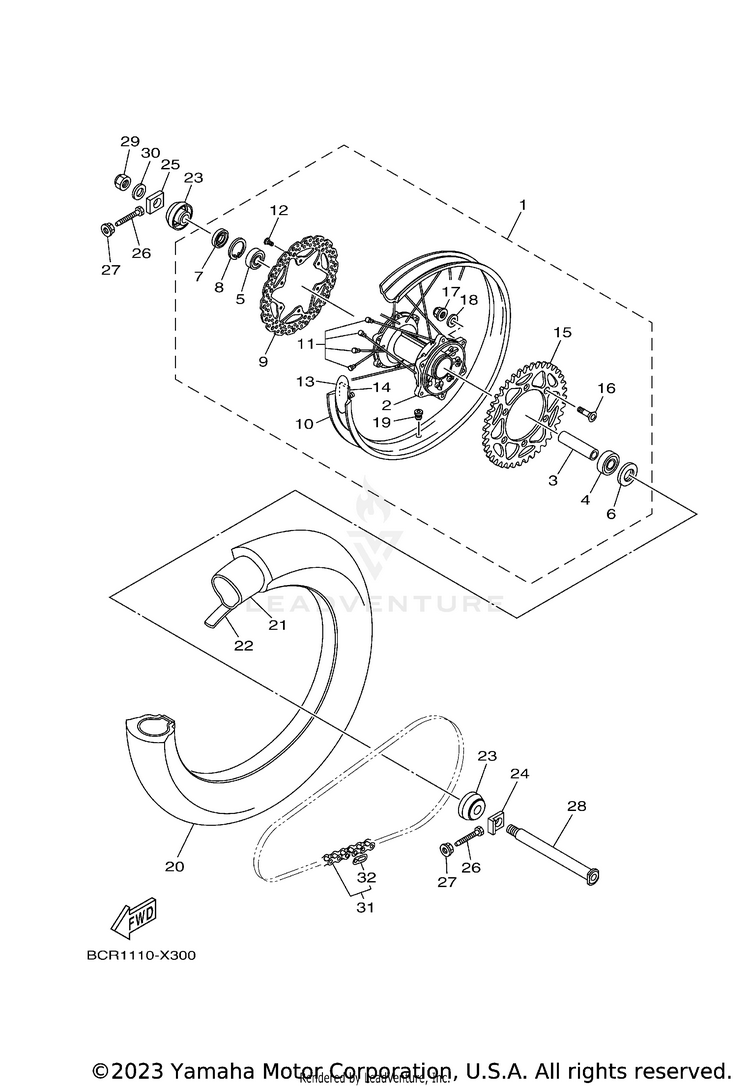 Rear Wheel Schematic
