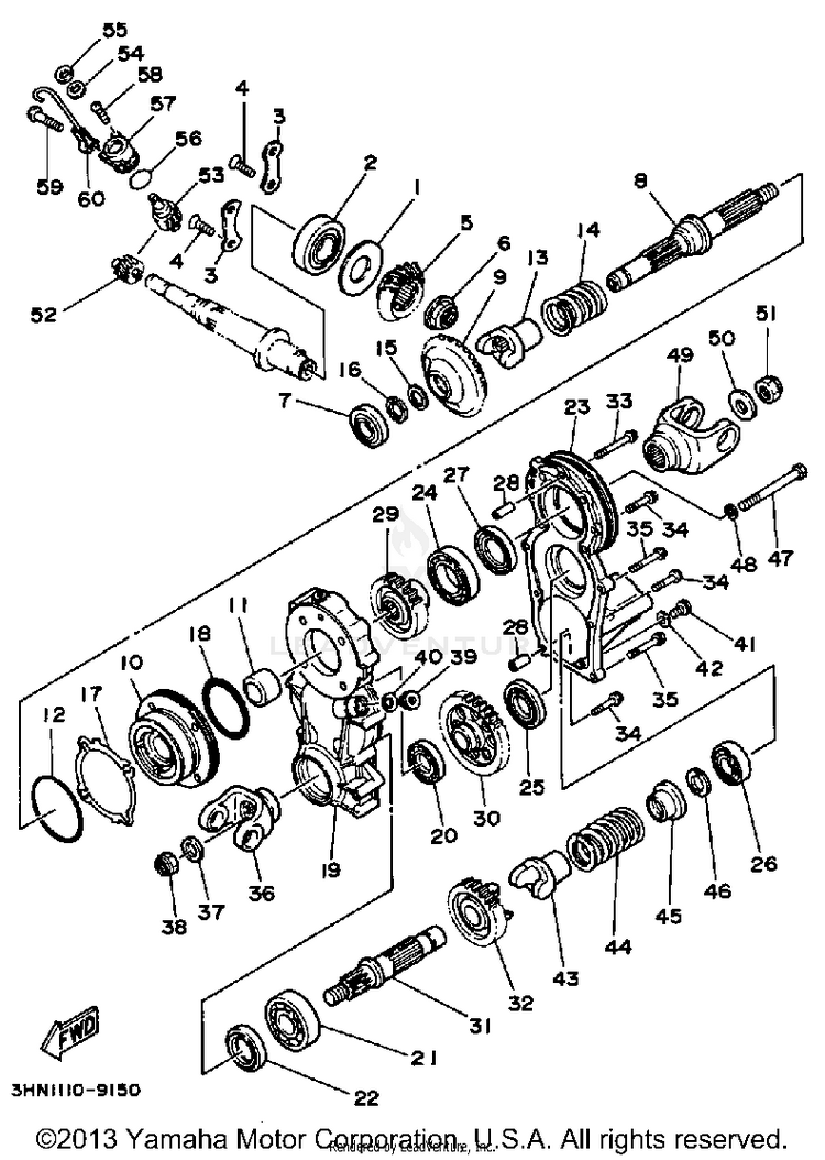 Middle Drive Gear Schematic