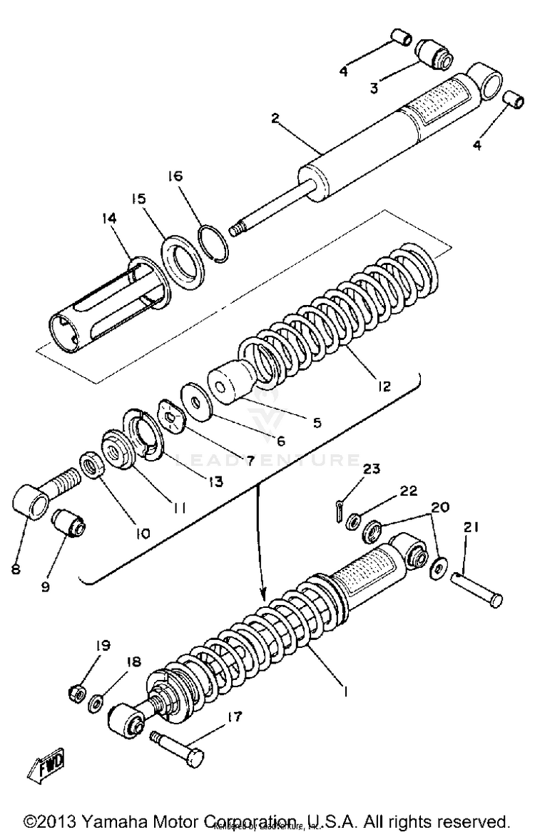 Rear Shocks Schematic