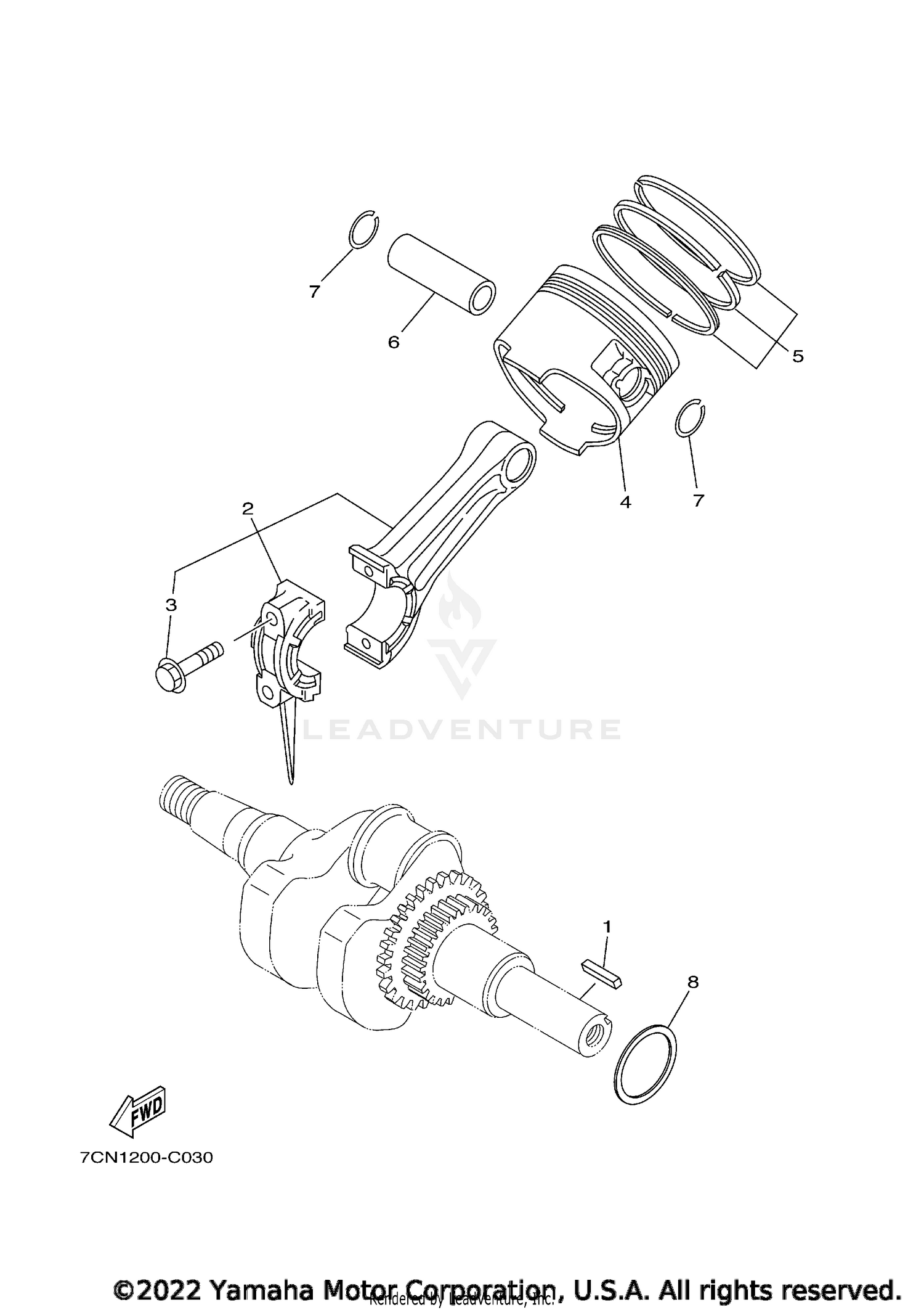 CRANKSHAFT PISTON