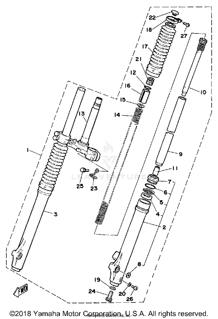 Front Fork Schematic