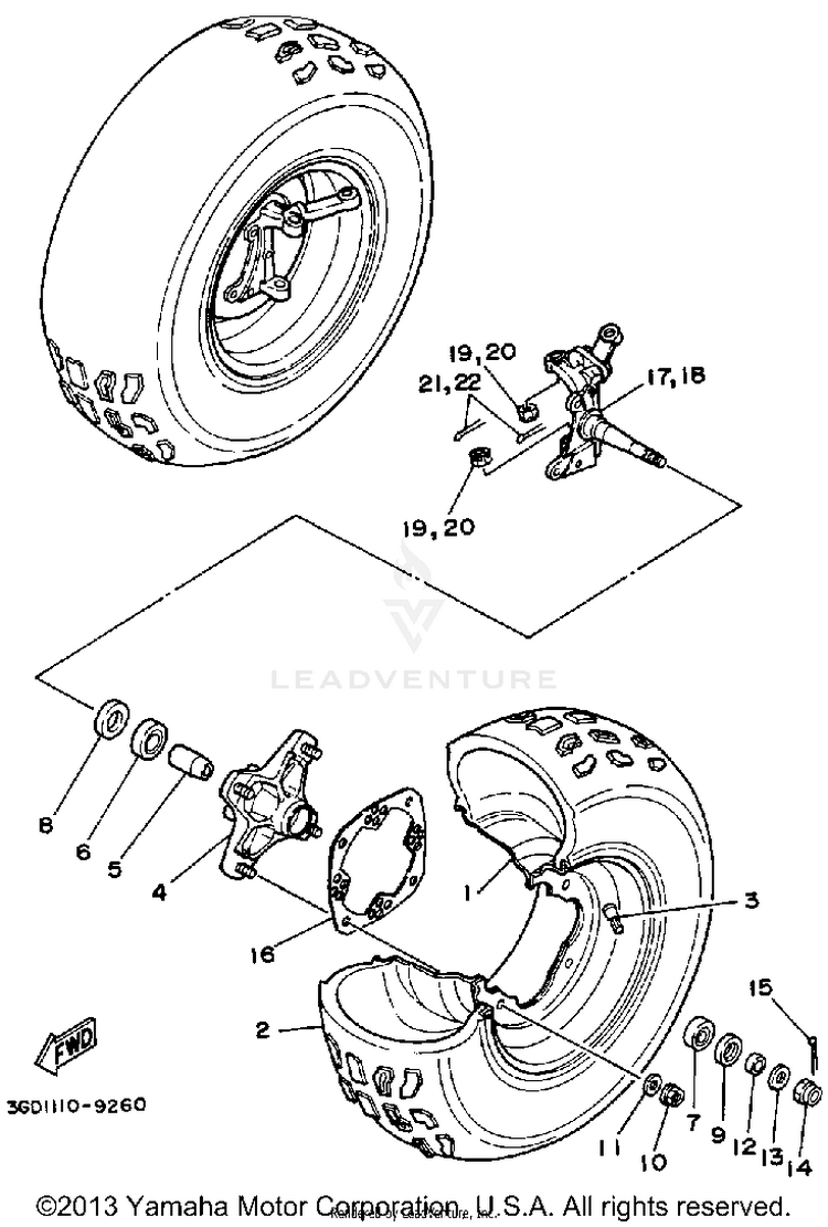 Front Wheel Schematic
