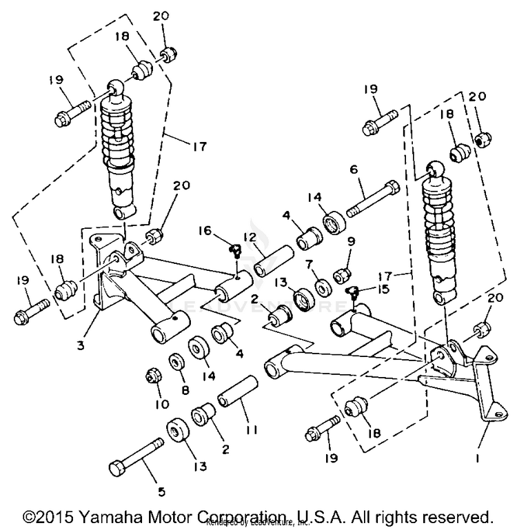 Front Suspension Wheel Schematic