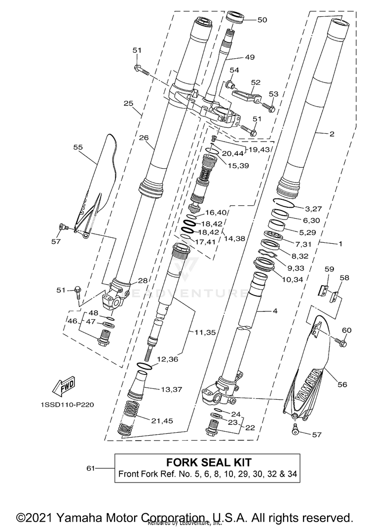Front Fork Schematic
