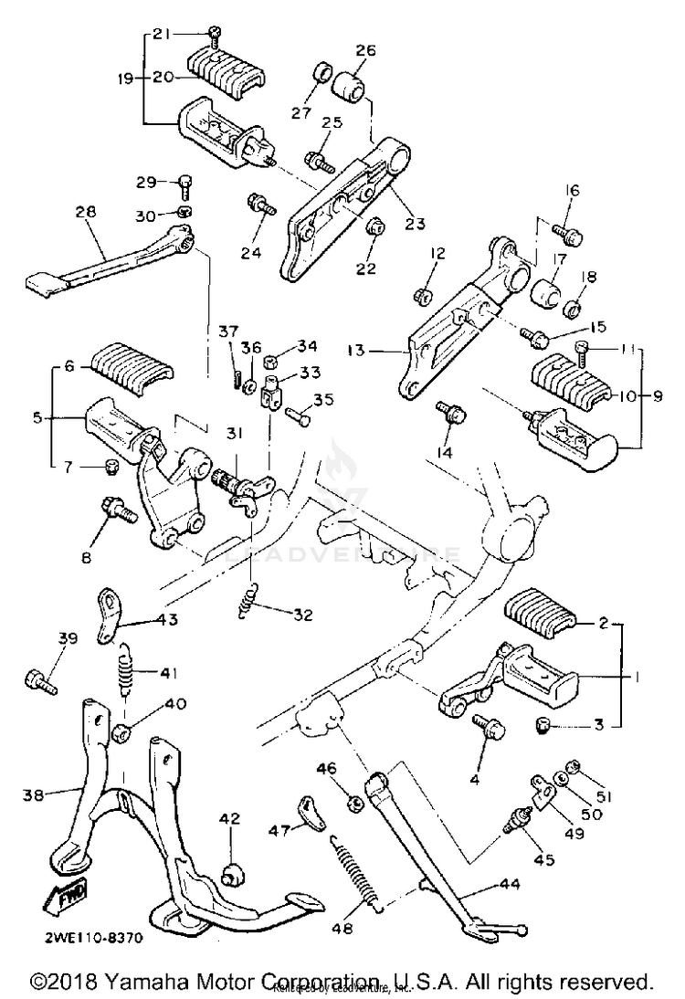 Stand Footrest Schematic