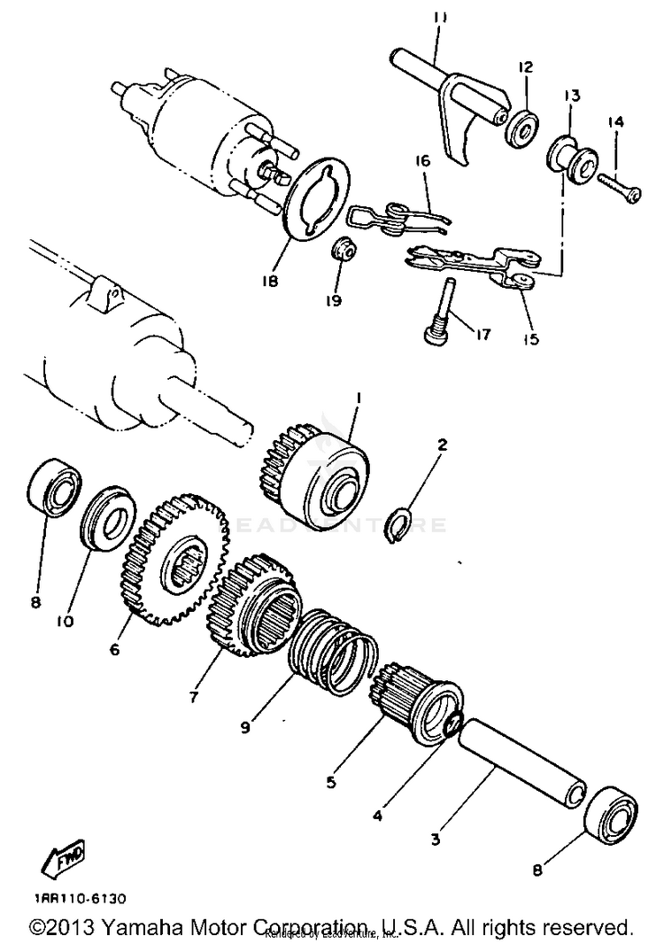 Starter Clutch Schematic