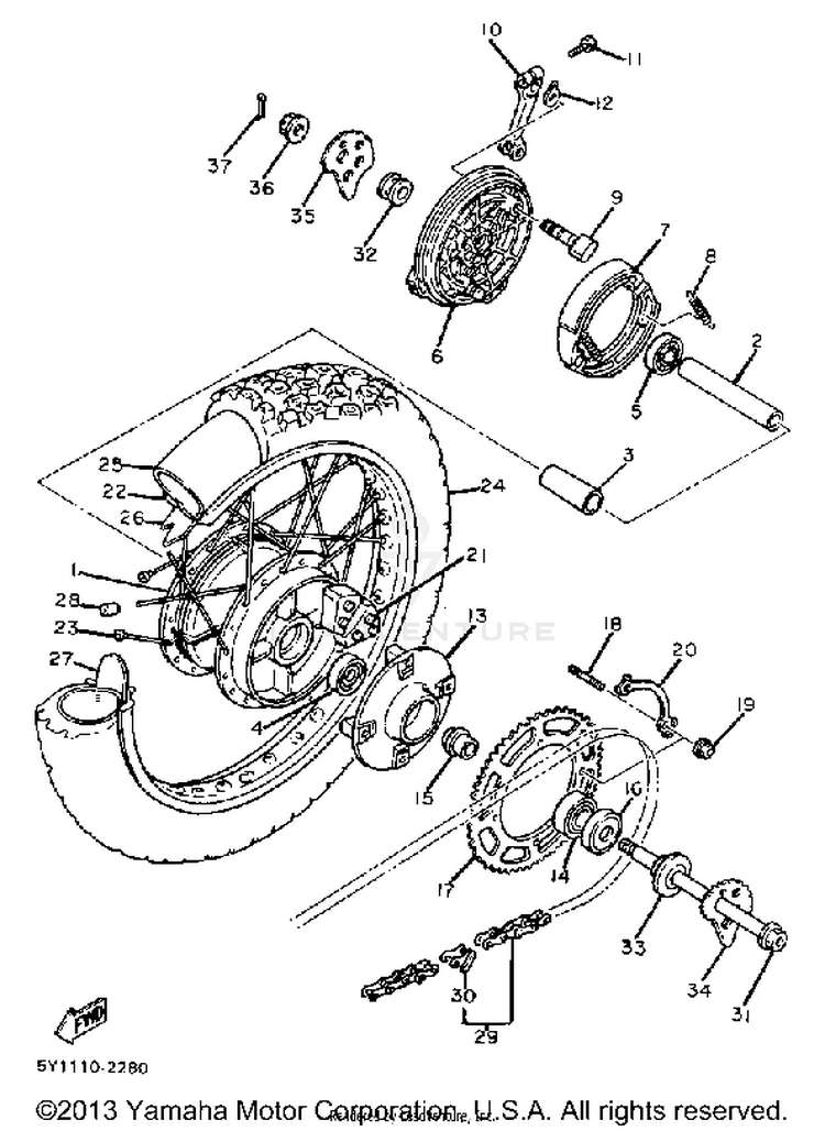 Rear Wheel Schematic