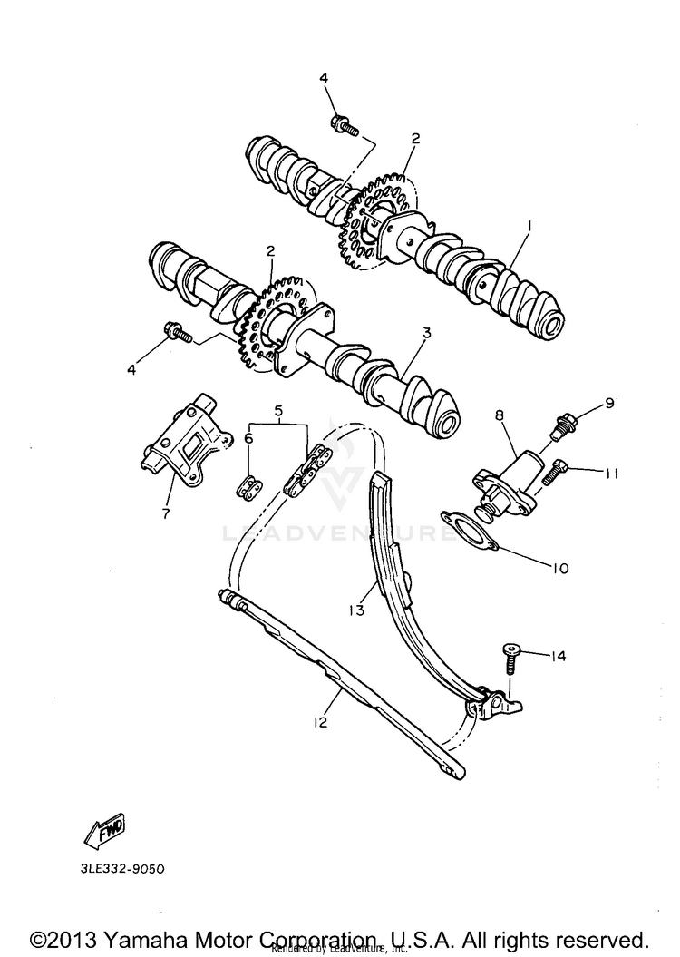 Camshaft Chain Schematic