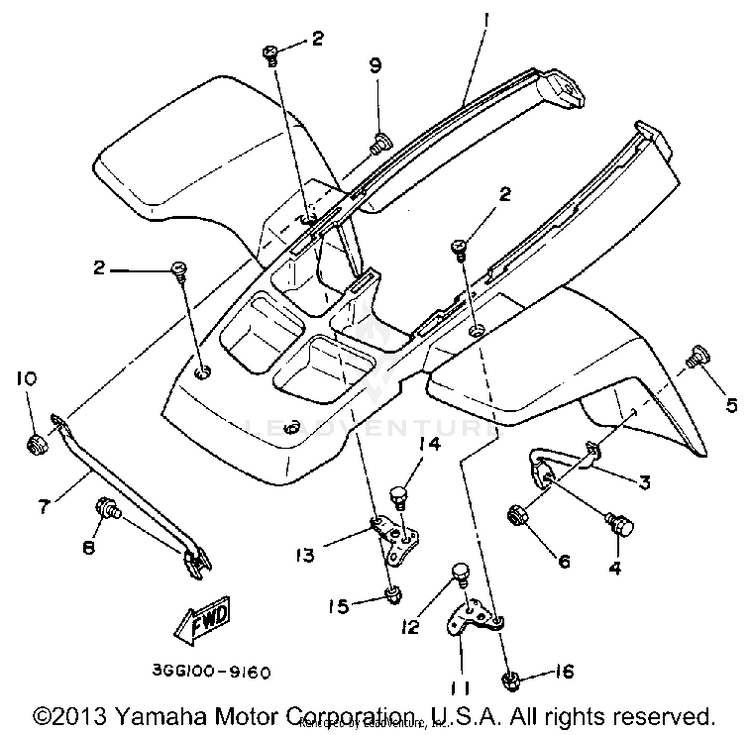 Front Fender Schematic
