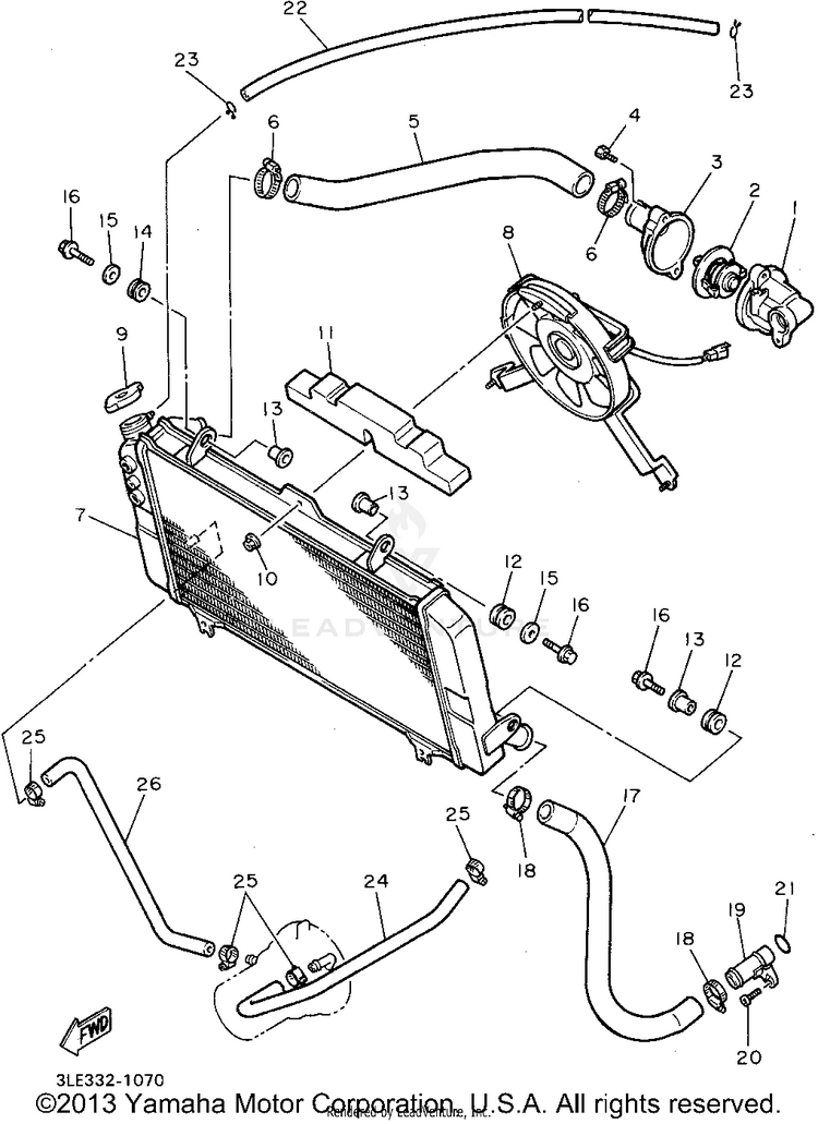 Radiator Hose Schematic