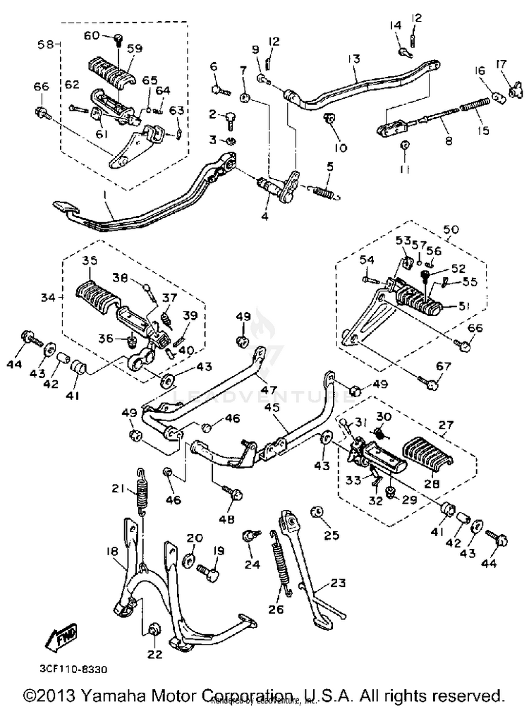 Stand Footrest Schematic